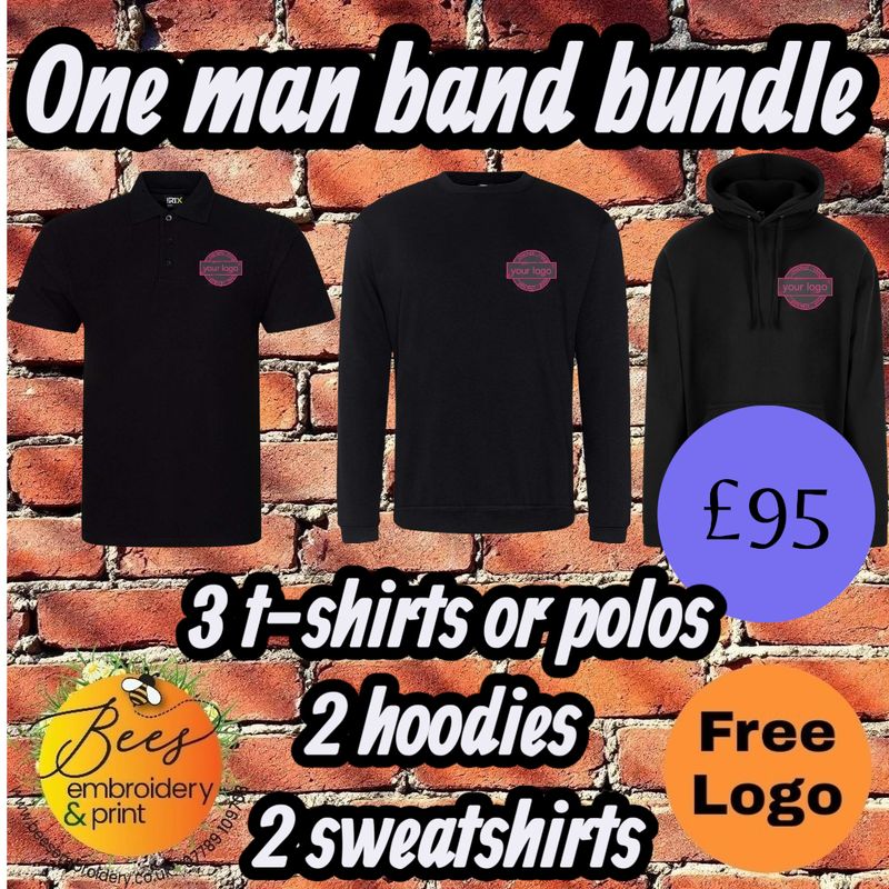 One man band bundle with free left chest logo - Workwear