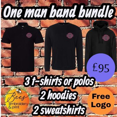 One man band bundle with free left chest logo - Workwear