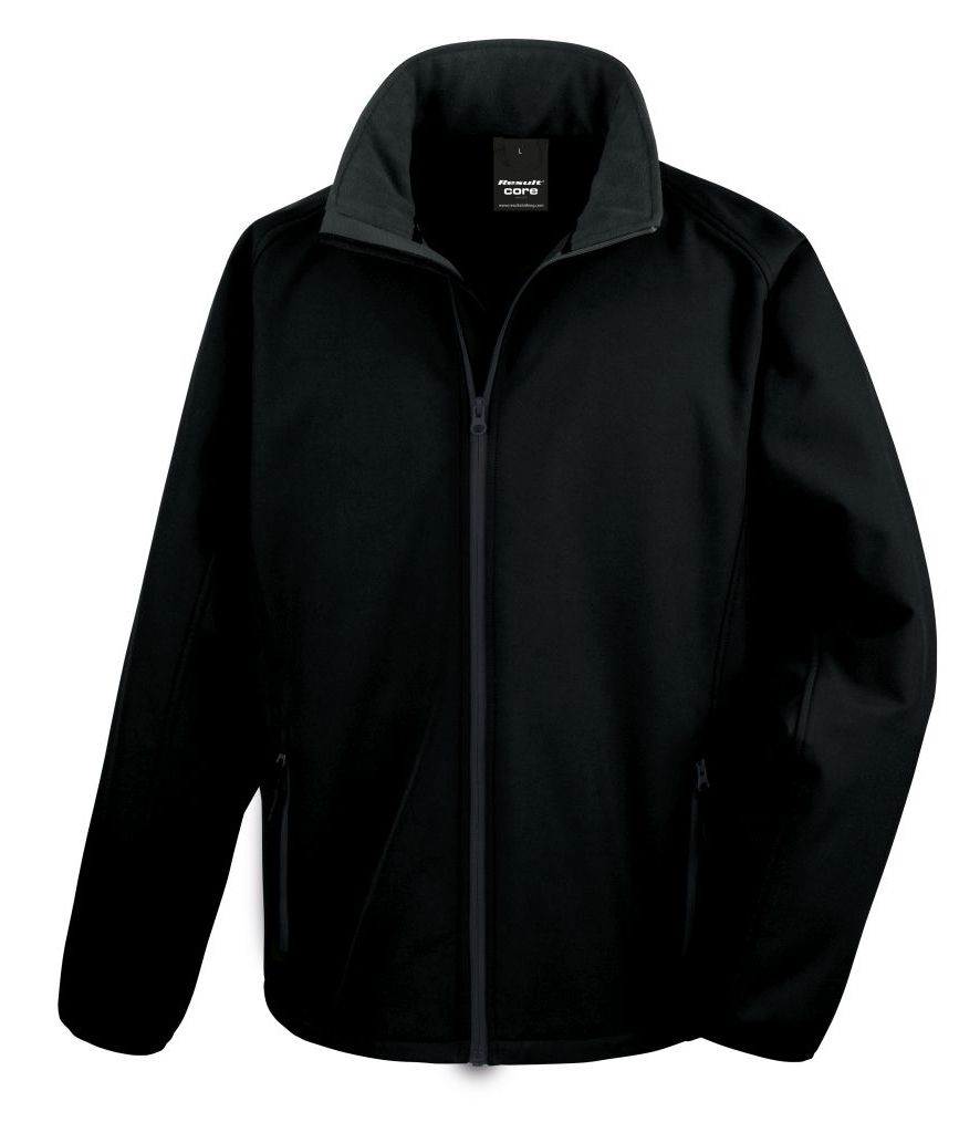 Result Core Printable Soft Shell jacket - with free left chest logo