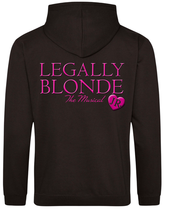 Zipped Hoodie (Black) - Legally Blonde - Kids