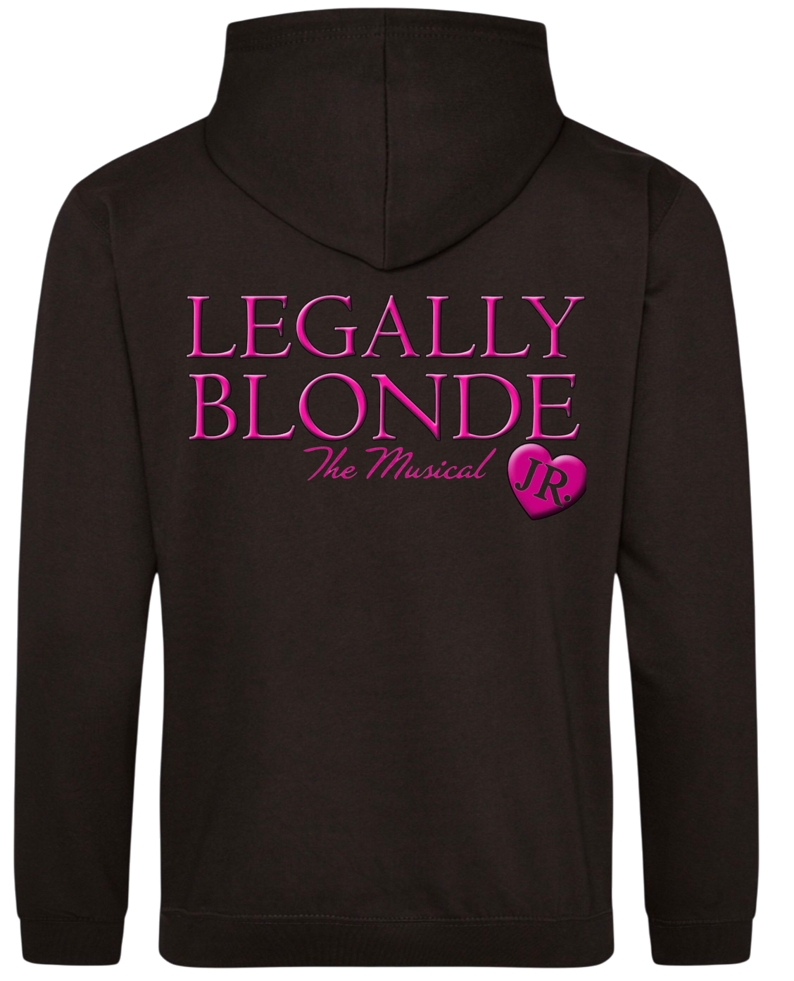 Zipped Hoodie (Black) - Legally Blonde - Kids