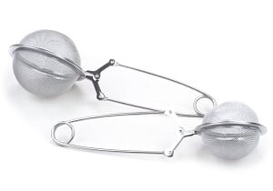 MESH BALL PINCER SPOON TEA INFUSER, Size: 2.5&quot; MESH BALL