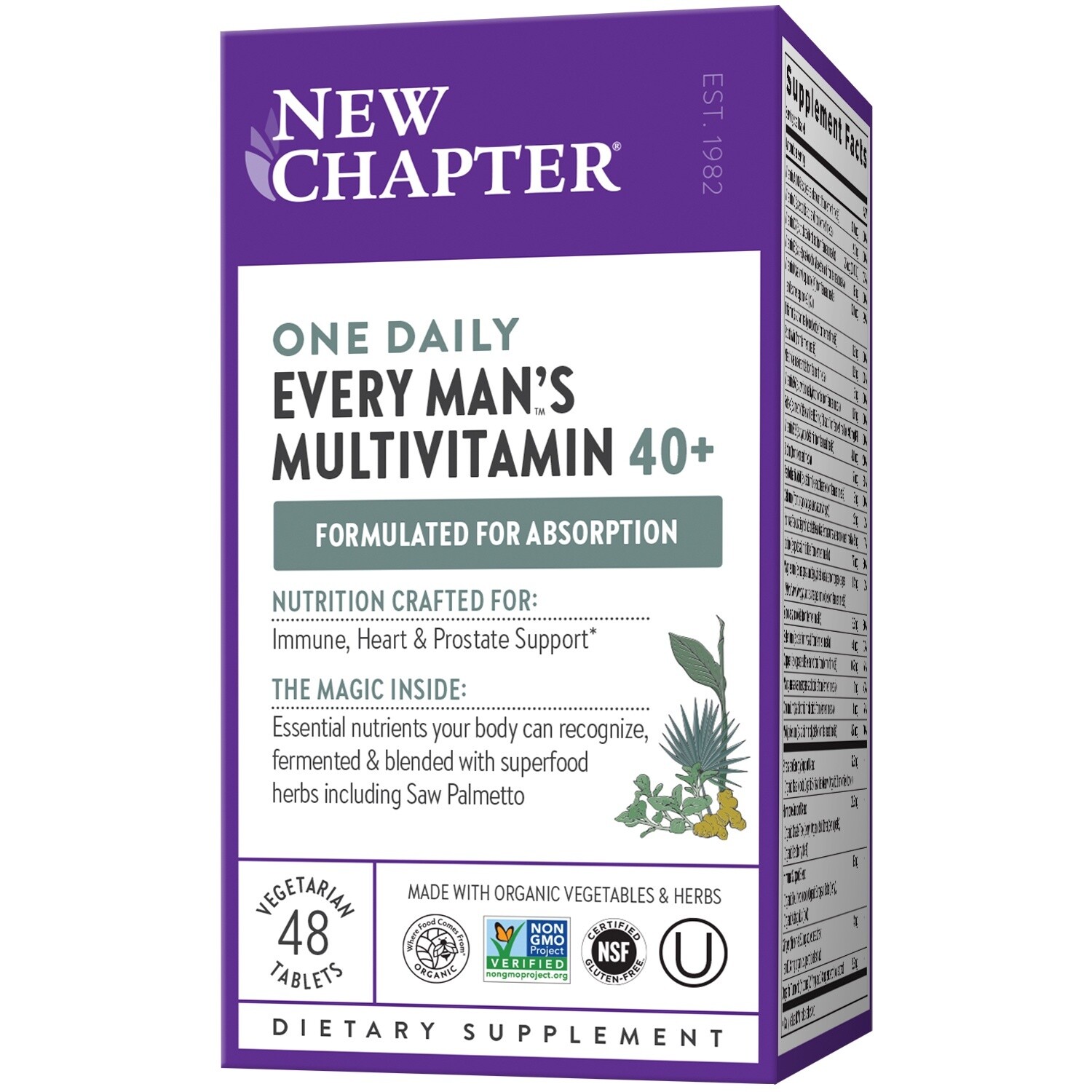 ONE DAILY EVERY MAN&#39;S MULTIVITAMIN 40+, Size: 48 VEGTABS