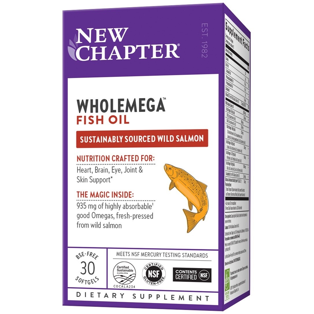 WHOLEMEGA FISH OIL, Size: 30 SOFTGELS