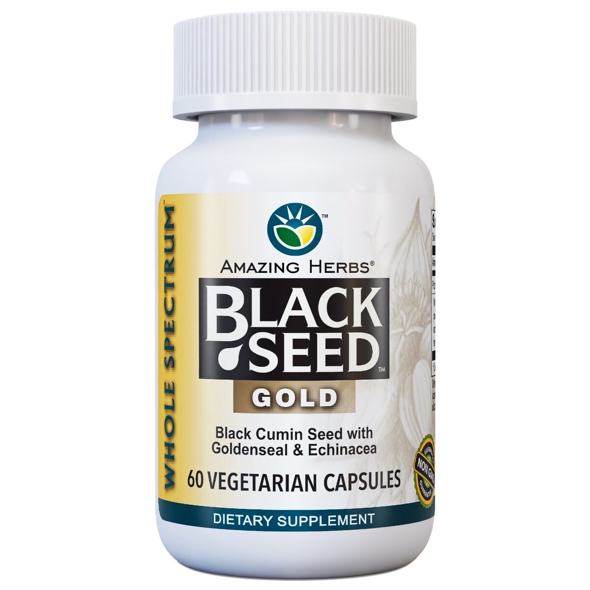 BLACK SEED OIL -GOLD W/ECHINACEA, Size: 60 VEGCAPS