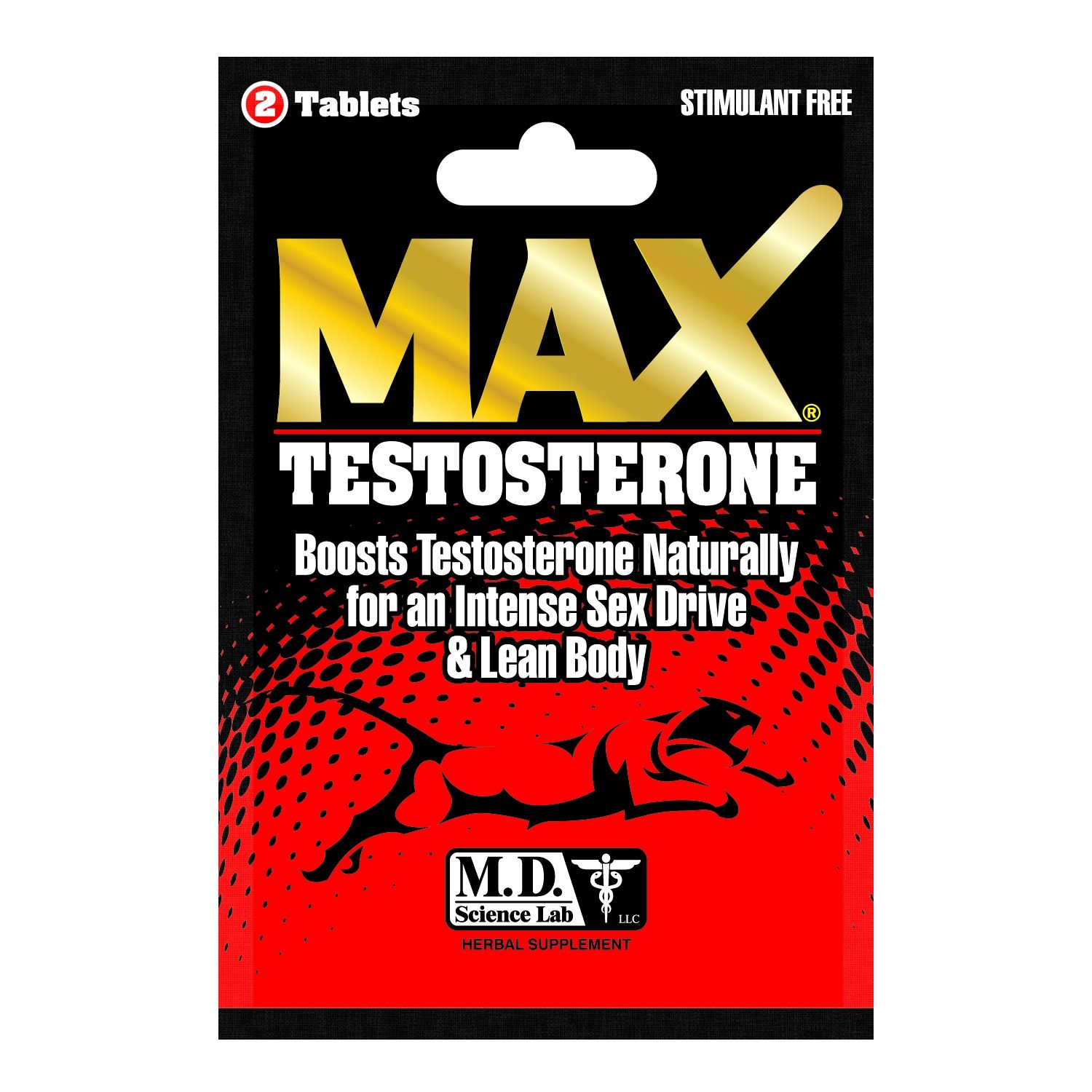 MAX TESTOSTERONE, Size: 2 CAPS