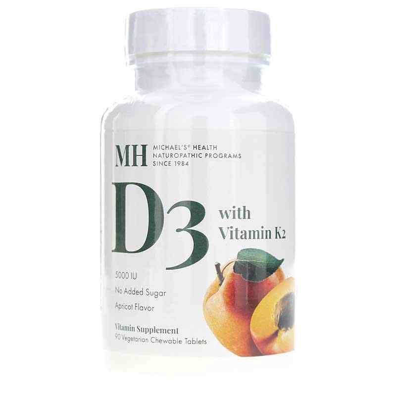 VITAMIN D3 (5000 IU)  WITH VITAMIN K2, Size: 90 CHEWABLE TAB