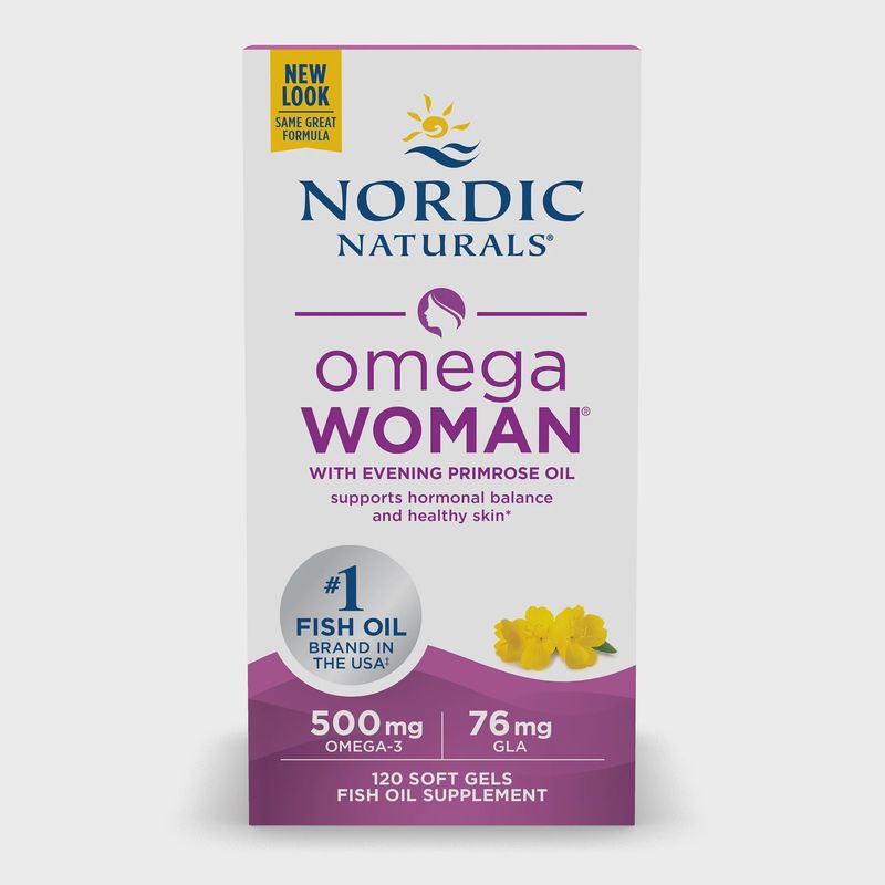 OMEGA WOMAN WITH EVENING PRIMROSE OIL