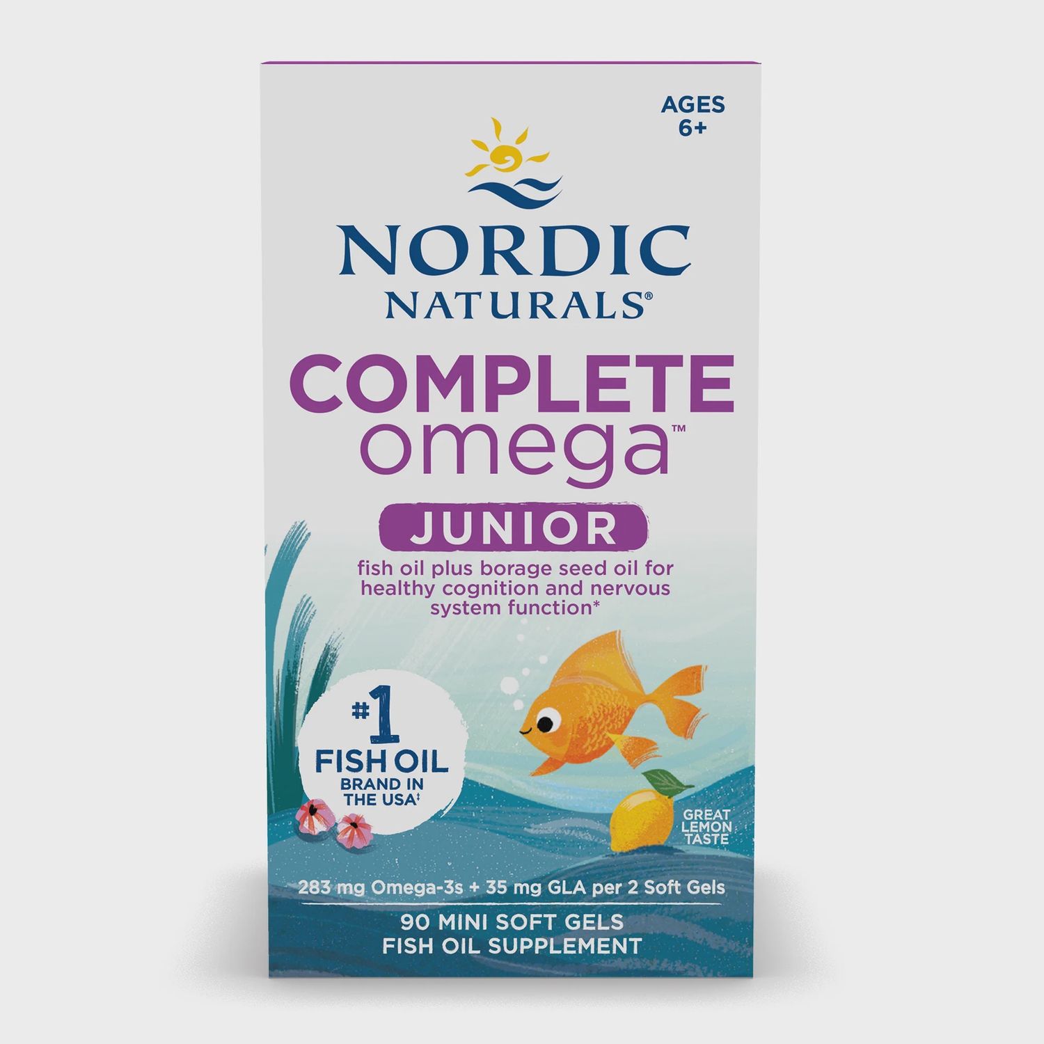 COMPLETE OMEGA JUNIOR, Size: 90 MINI SOFTGELS