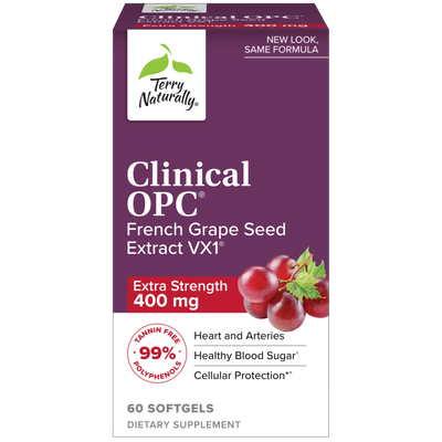 CLINICAL OPC HEART FRENCH GRAPE SEED EXTRACT VX1 EXTRA STRENGTH