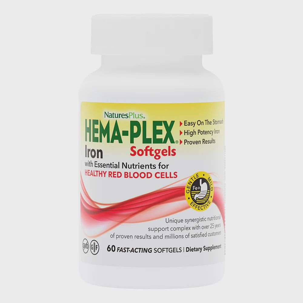 HEMA-PLEX SOFTGELS, Size: 60 SOFTGELS
