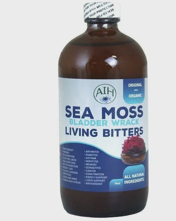 SEA MOSS BLADDER WRACK LIVING BITTERS, Size: 16 FL OZ