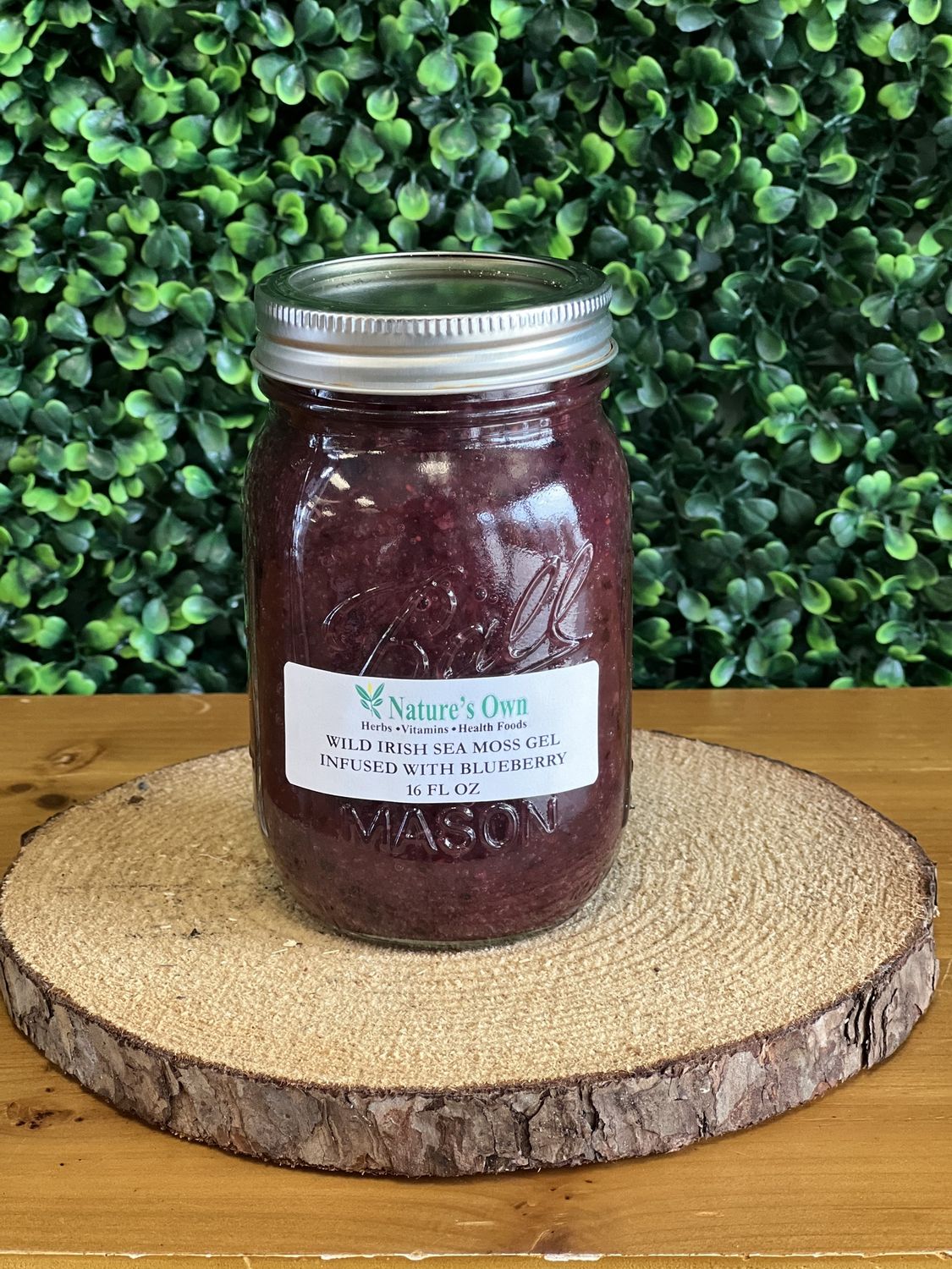 WILD CRAFTED IRISH SEA MOSS GEL WITH ORGANIC BLUEBERRY, Size: 16 FL OZ