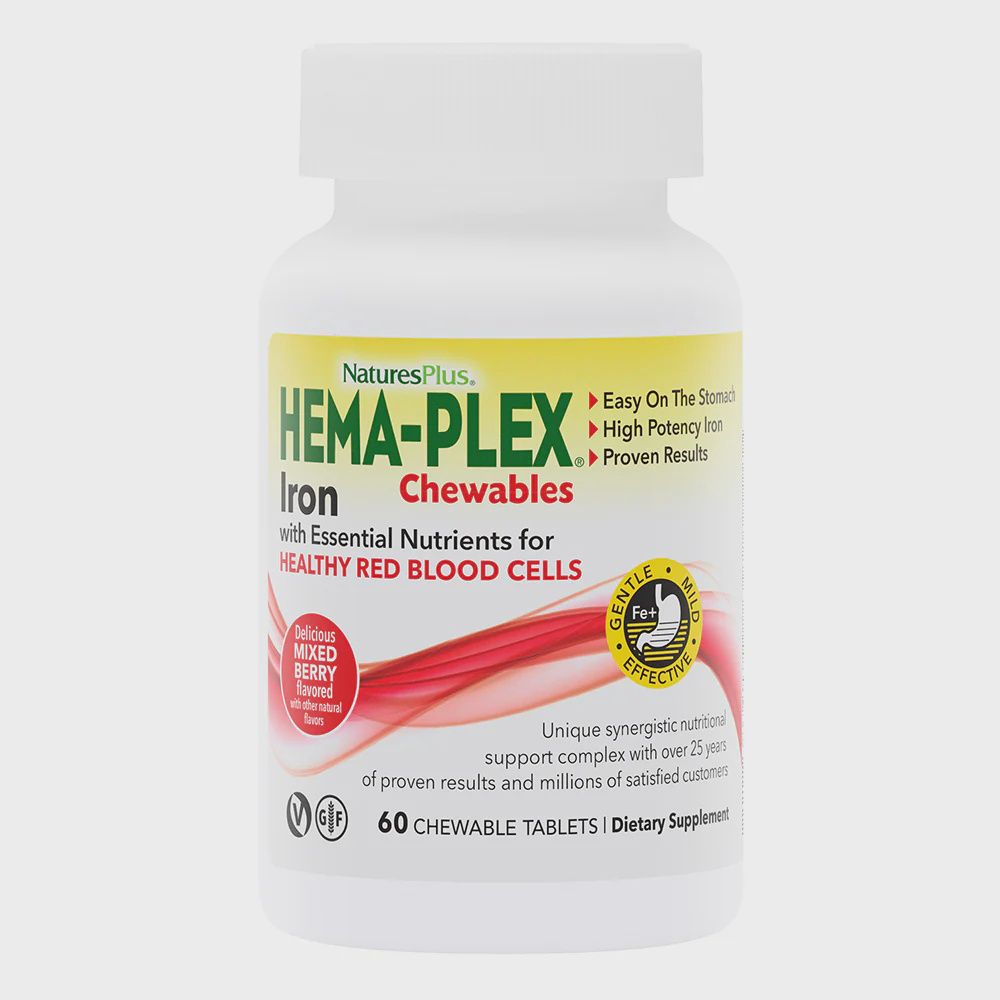 HEMA-PLEX IRON CHEWABLES, Size: 60 TABLETS
