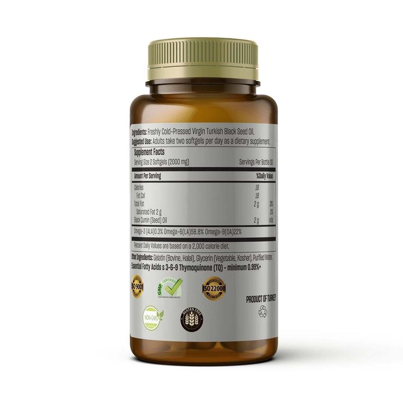COLD PRESSED BLACK SEED OIL SOFTGELS