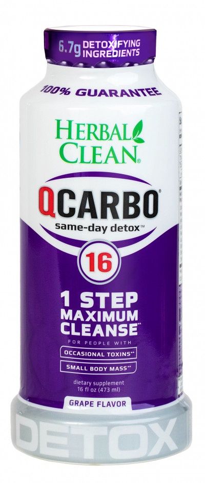 QCARBO SAME-DAY DETOX, FLAVOR: GRAPE FLAVOR
