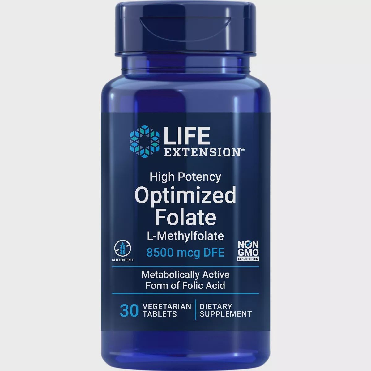 HIGH POTENCY OPTIMIZED FOLATE 8500 MCG, Size: 30 VTABS