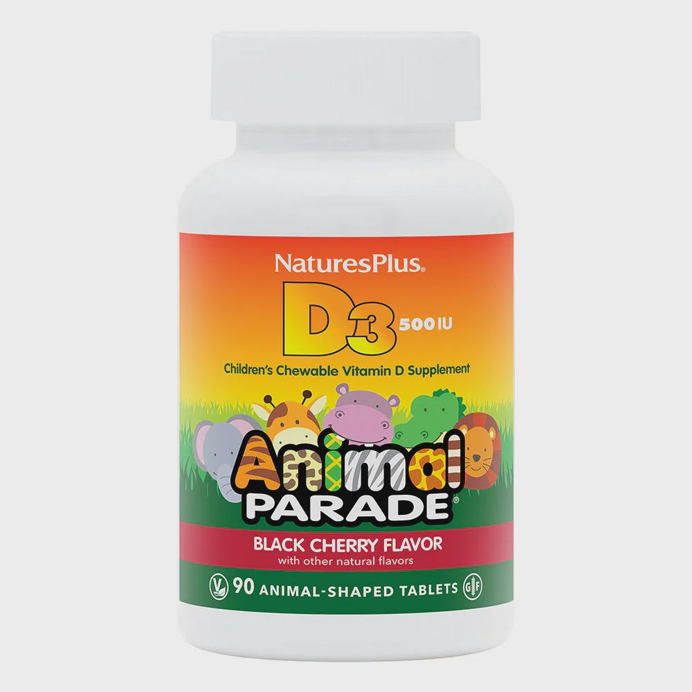ANIMAL PARADE D3 500 IU CHILDREN&#39;S CHEWABLE, Size: 90 VTABS