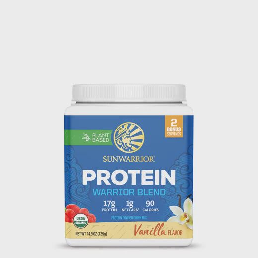 WARRIOR BLEND ORGANIC PROTEIN - VANILLA, Size: 13.2 OZ