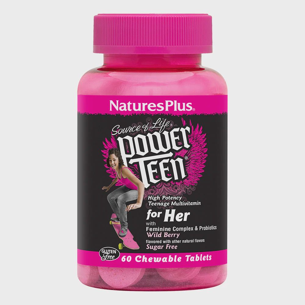 SOURCE OF LIFE POWER TEEN FOR HER, Size: 60 CHEWABLE TABS