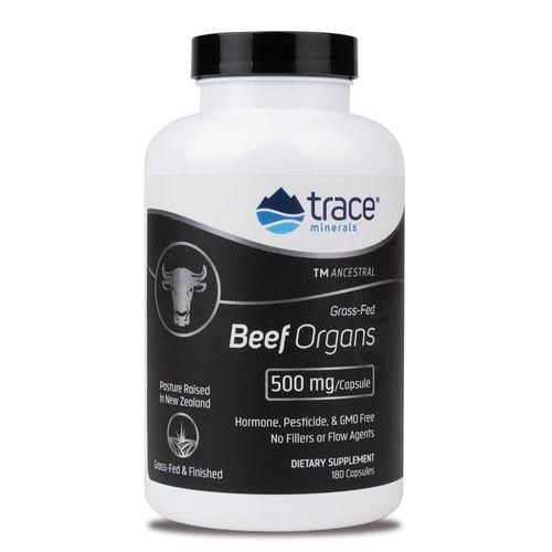 GRASS-FED BEEF ORGANS 500 MG, Size: 180 CAPS