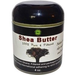 100%  PURE &amp; FILTERD SHEA BUTTER, Size: 4 OZ