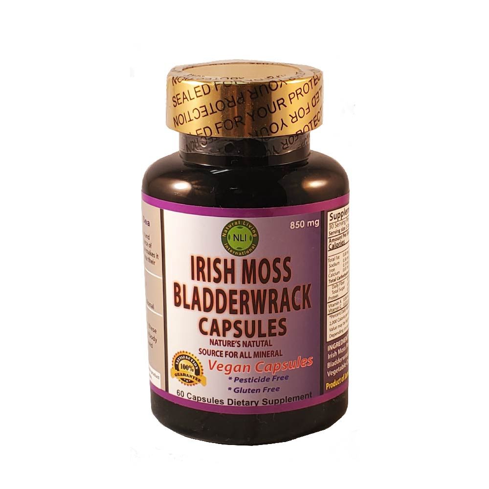 IRISH SEA MOSS W/ BLADDERWRACK, Size: 60 VCAPS