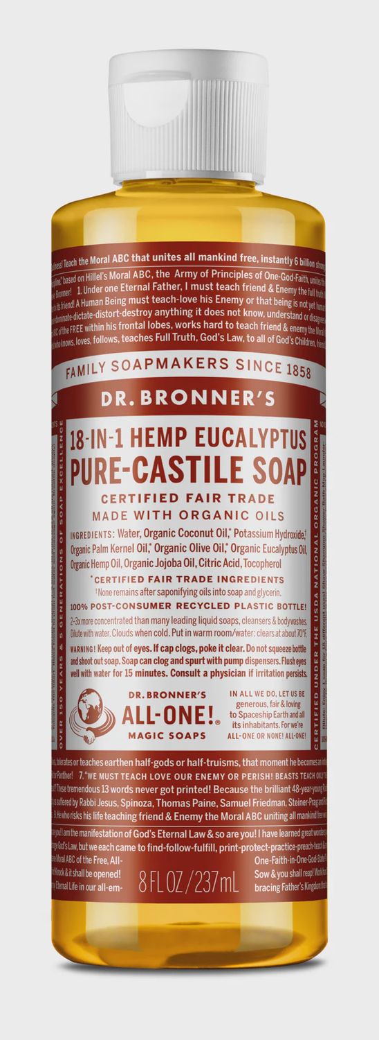 EUCALYPTUS - PURE-CASTILE LIQUID SOAP, Size: 8 FL OZ