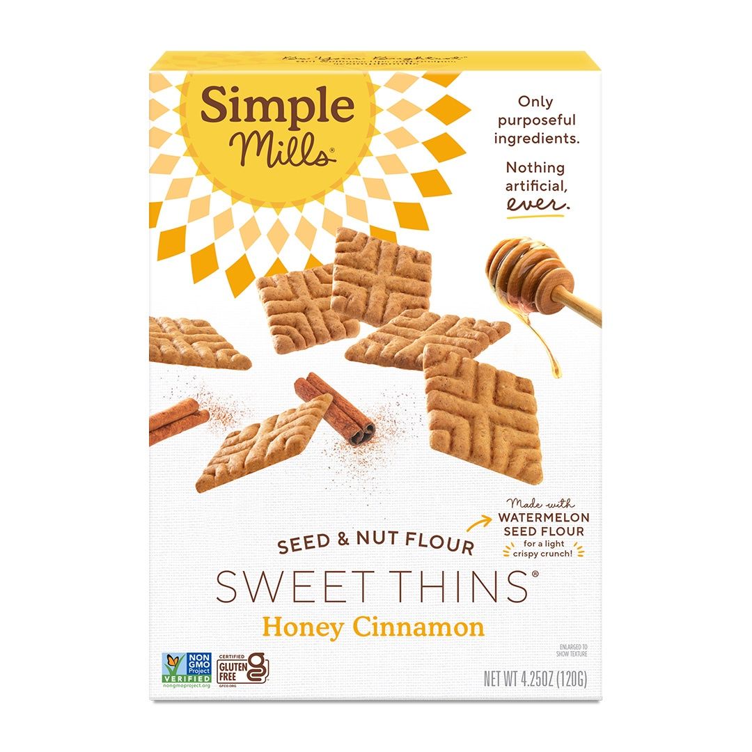 HONEY CINNAMON SEED &amp; NUT FLOUR SWEET THINS, Size: 4.25 OZ