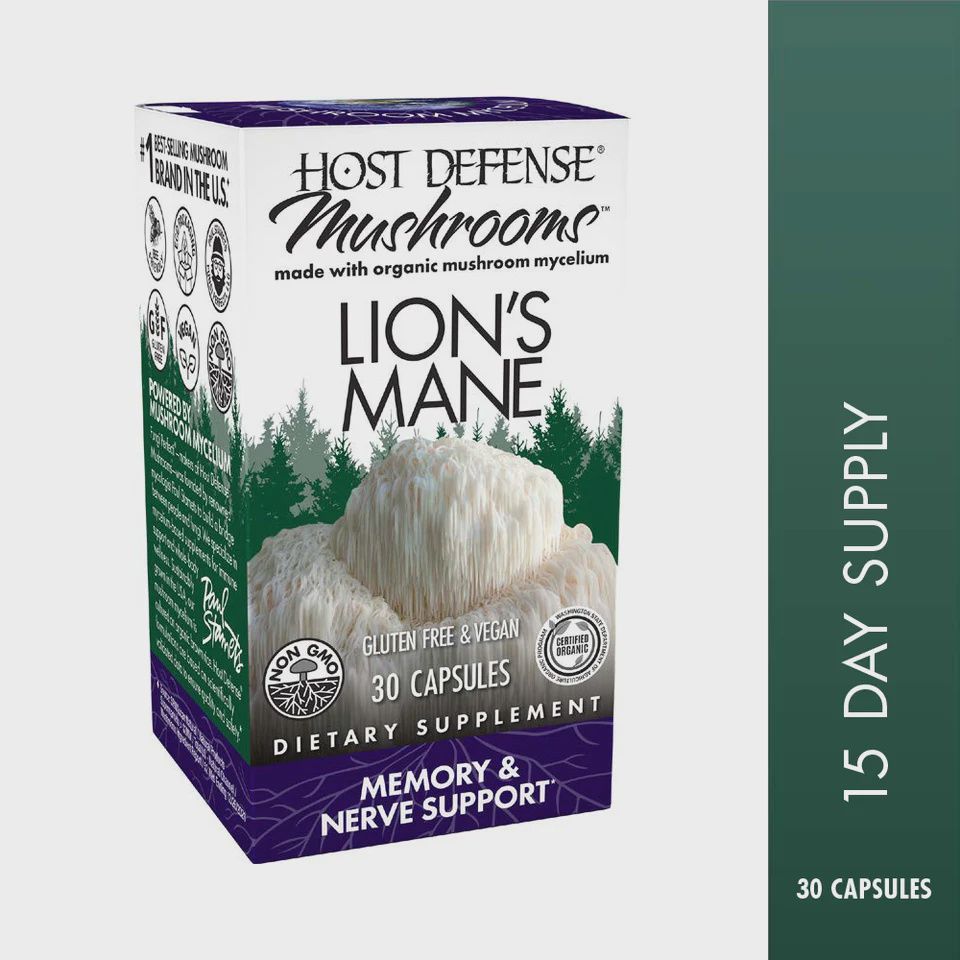 LION&#39;S MANE CAPSULES, Size: 30 VCAPS