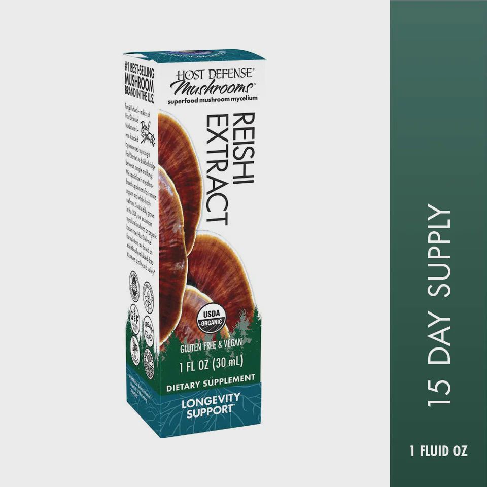 REISHI MUSHROOM EXTRACT, Size: 1 FL OZ