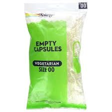 EMPTY VEGETARIAN CAPSULES SIZE 00, Size: 500 VCAPS