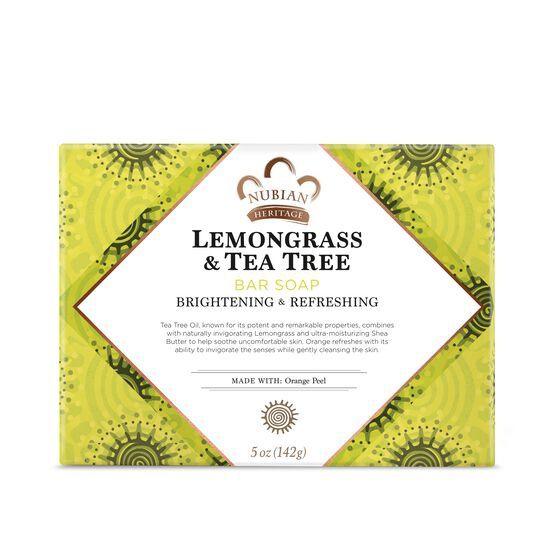 LEMONGRASS &amp; TEA TREE BAR SOAP, Size: 5 OZ