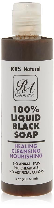 100% LIQUID BLACK SOAP, Size: 4 OZ