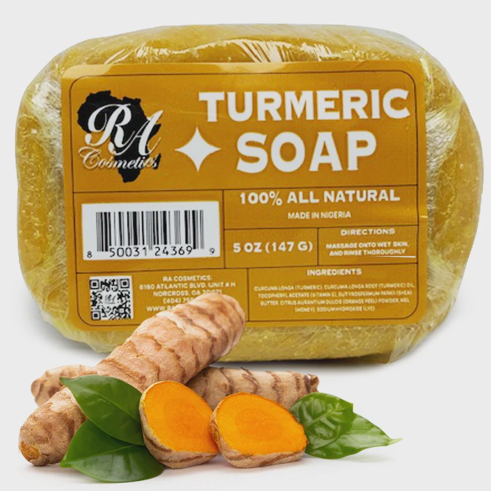 100% NATURAL TURMERIC SOAP, Size: 5 OZ