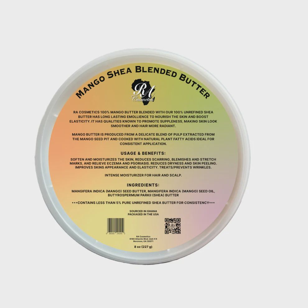 MANGO SHEA BLENDED BUTTER, Size: 8 OZ