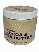 WHIPPED COCOA &amp; SHEA BUTTER UNSCENTED, Size: 12 OZ