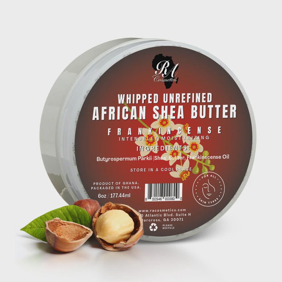 WHIPPED UNREFINED AFRICAN SHEA BUTTER-FRANKINCENSE, Size: 6 OZ
