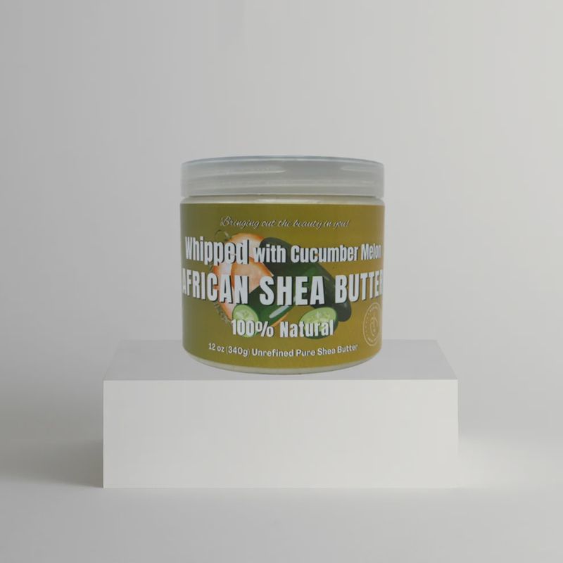 WHIPPED UNREFINED AFRICAN SHEA BUTTER - CUCUMBER MELON
