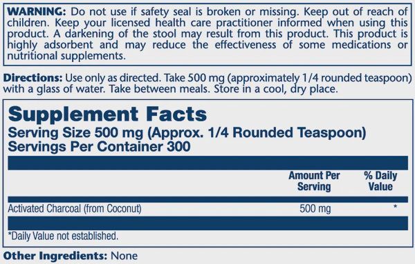 ACTIVATED CHARCOAL POWDER 500 MG