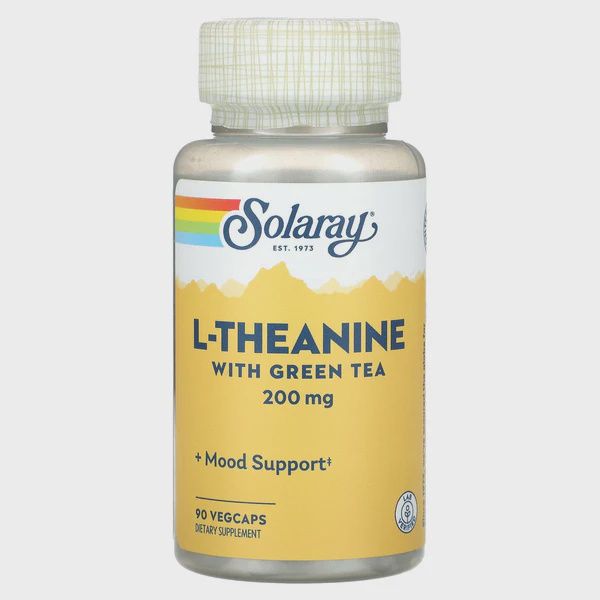 L-THEANINE WITH GREEN TEA 200 MG, Size: 45 CAPS