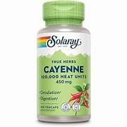 CAYENNE PEPPER 100,000 HU - 450 MG, Size: 100 VCAPS