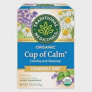 CUP OF CALM CHAMOMILE LAVENDER MINT TEA