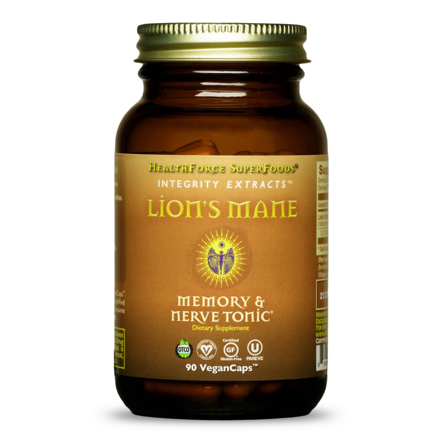 LION&#39;S MANE (FRUITING BODY) CAPSULES, Size: 90 VCAPS