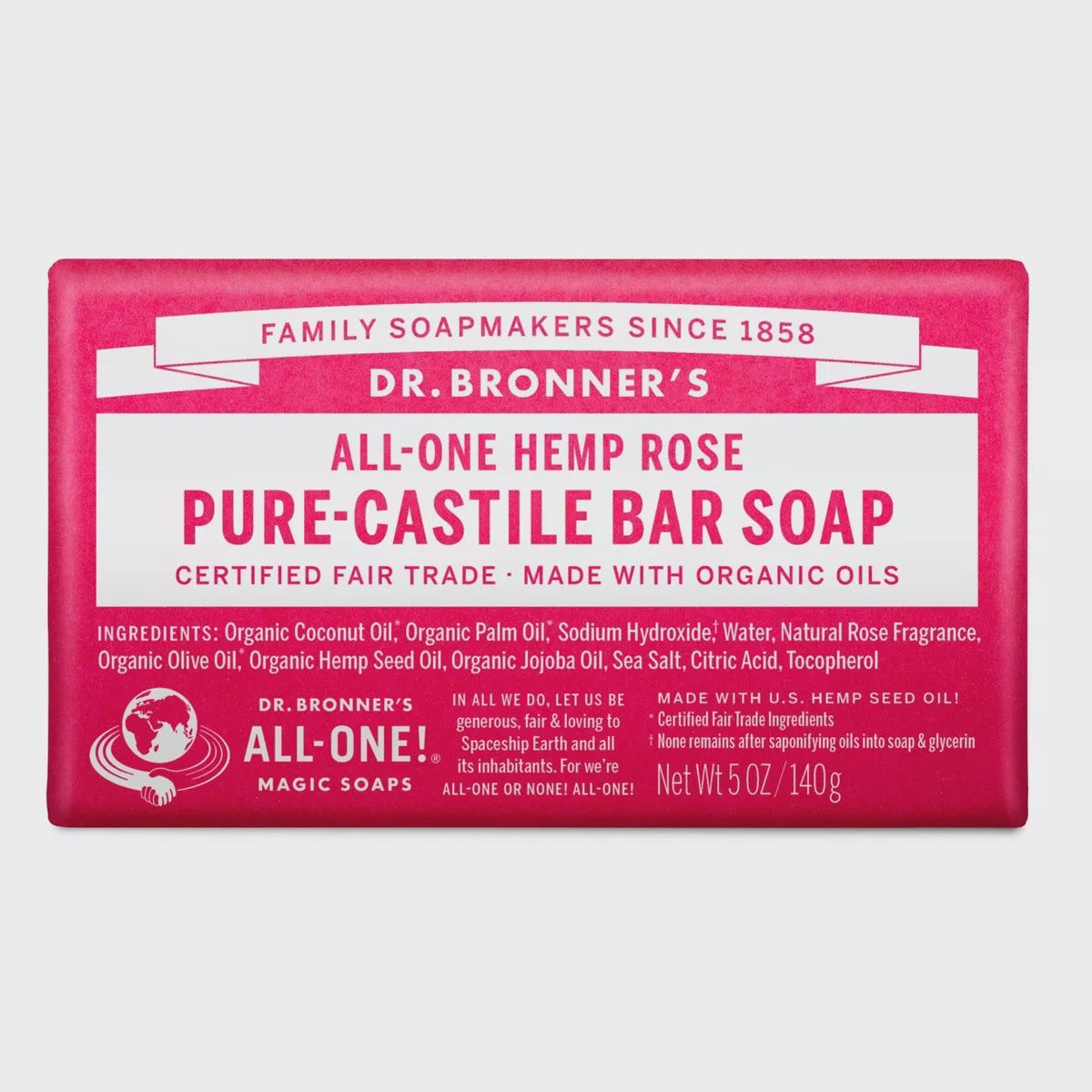 BAR SOAP ROSE, Size: 5 OZ