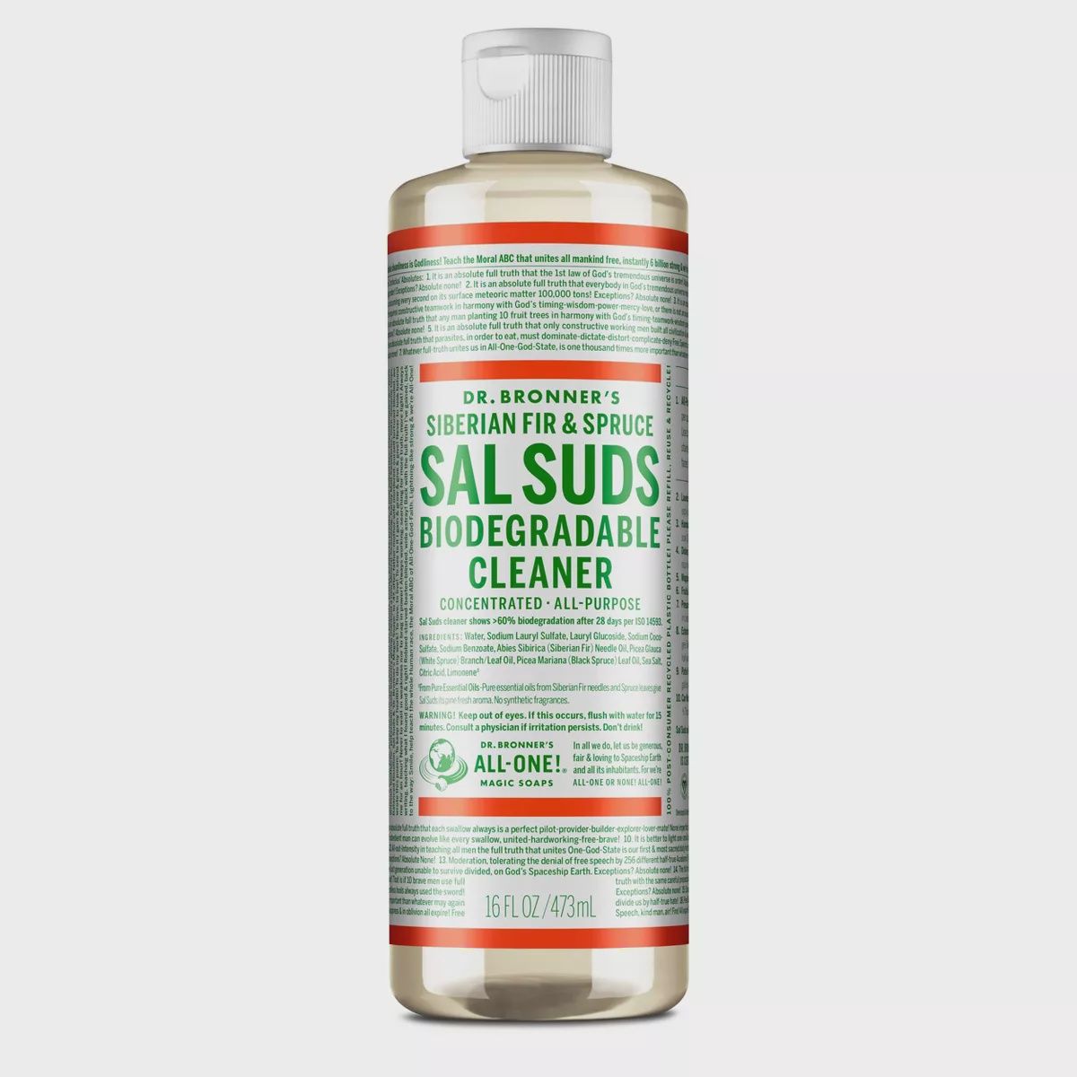 SAL SUDS BIODEGRADABLE CLEANER, Size: 32 OZ