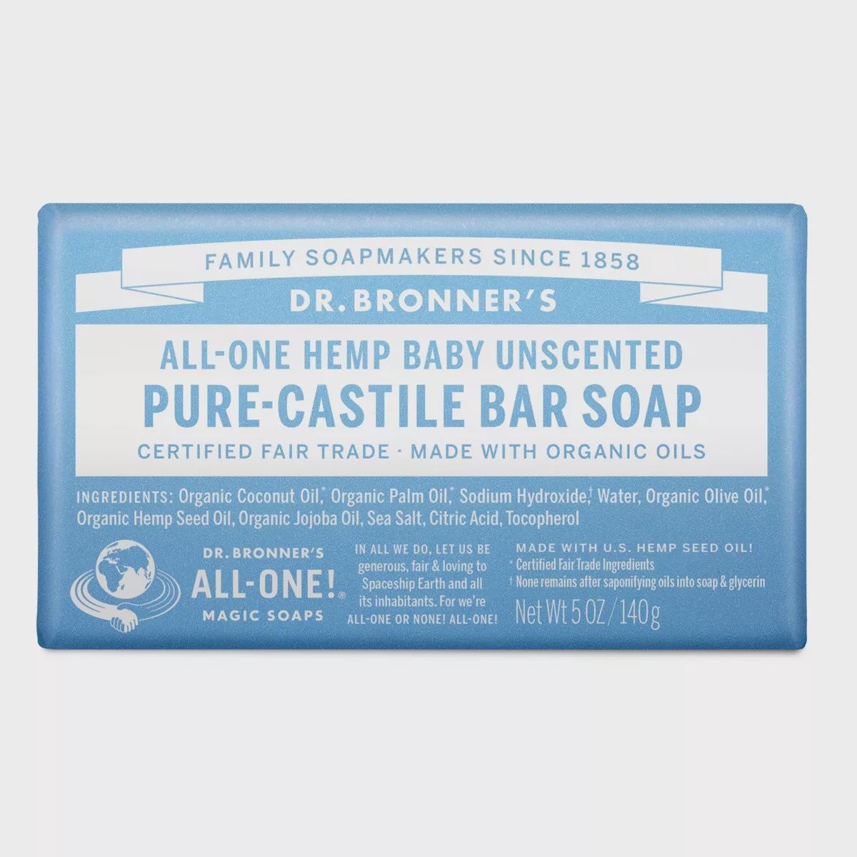 BAR SOAP BABY UNSCENTED, Size: 5 OZ