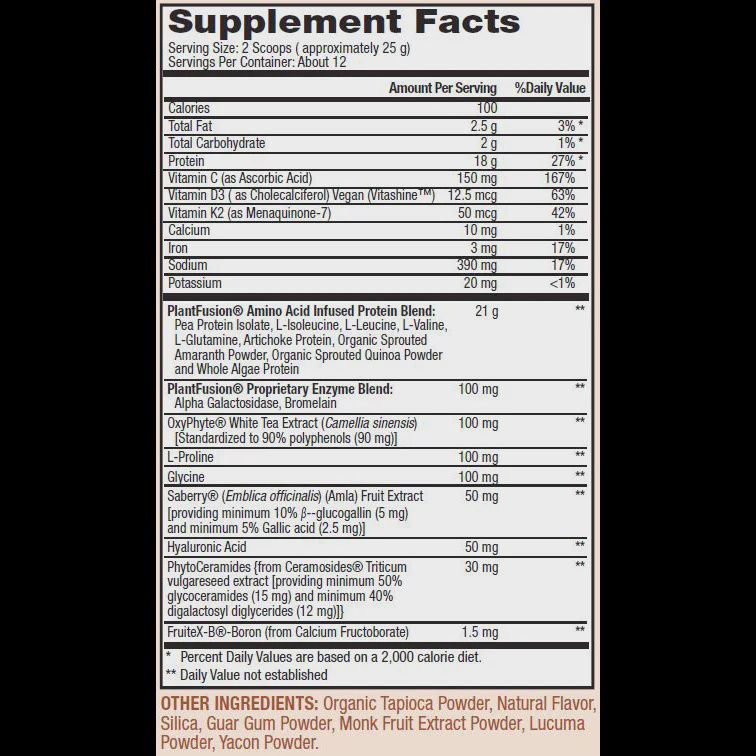 COLLAGEN  BUILDER - VEGAN COLLAGEN PEPTIDES - NATURAL