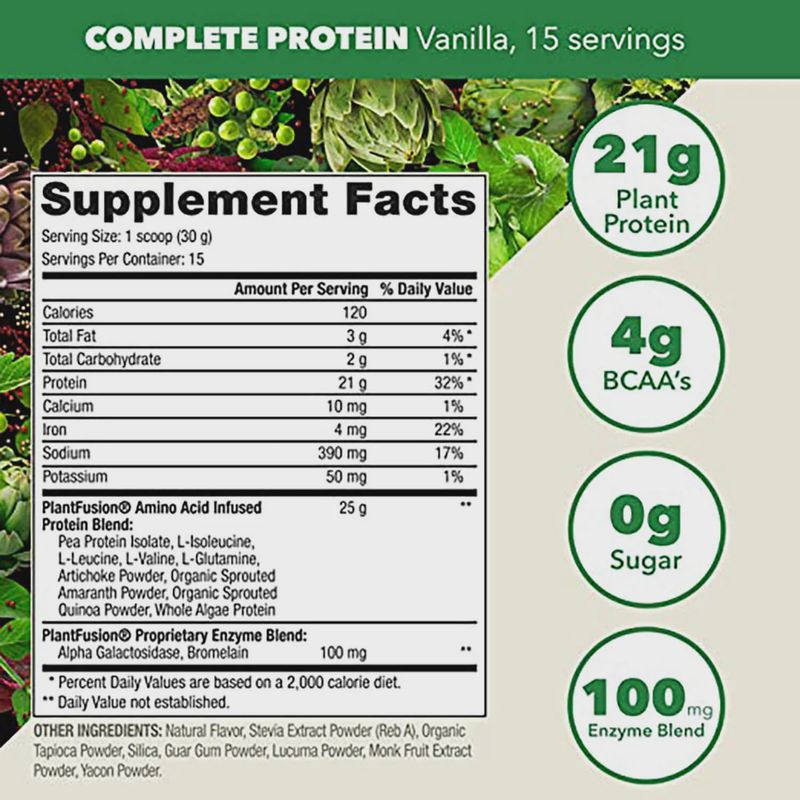 COMPLETE PROTEIN - VEGAN PROTEIN POWDER - CREAMY VANILLA BEAN