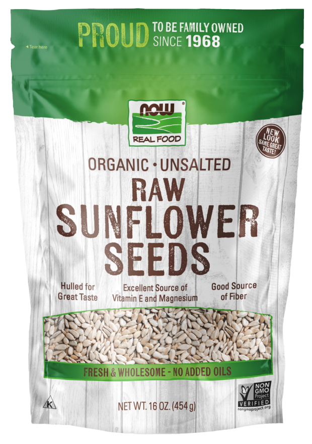 ORGANIC UNSALTED RAW SUNFLOWER SEEDS, Size: 16 OZ